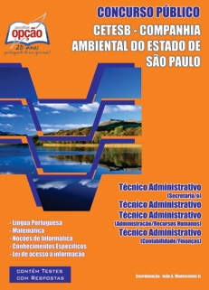Companhia Ambiental Estado de São Paulo (CETESB)-TÉCNICO ADMINISTRATIVO-ESCRITURÁRIO-AJUDANTE DE SERVIÇOS GERAIS